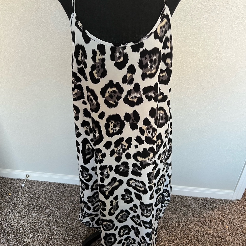Animal print maxi dress sundress